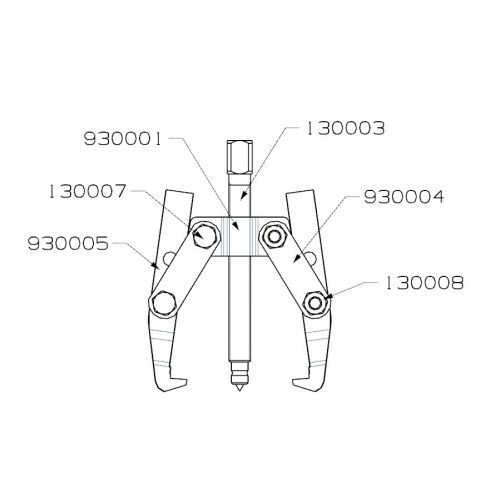 EXTRACTOR FORZA SERIE 9300 MECÁNICO DE 2 PATAS